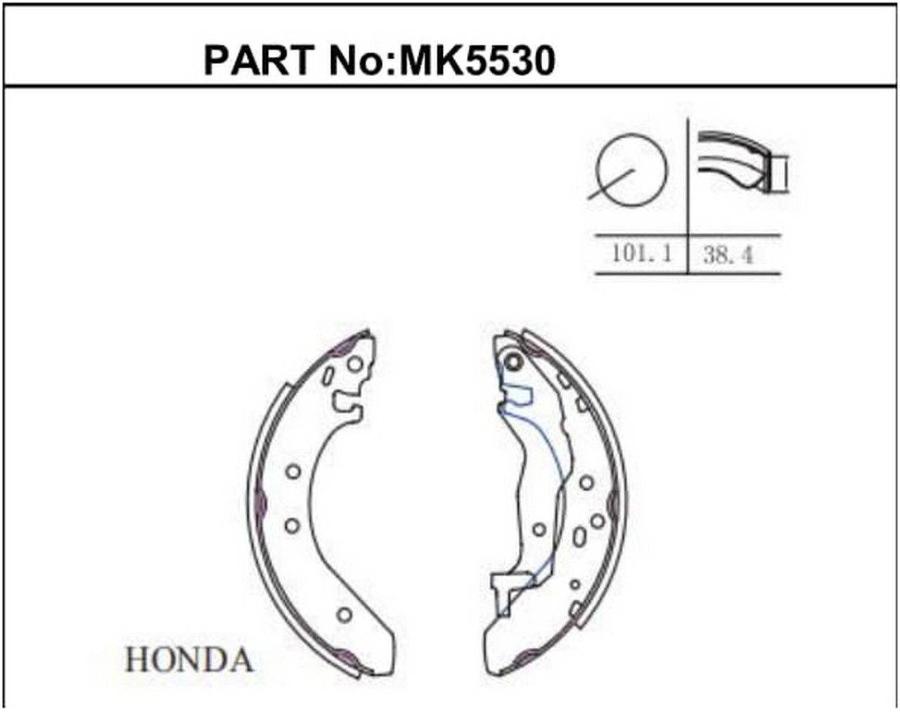 CIVIC EURO 1996- / CITY / JAZZ FREN BALATASI ARKA PABUÇLU