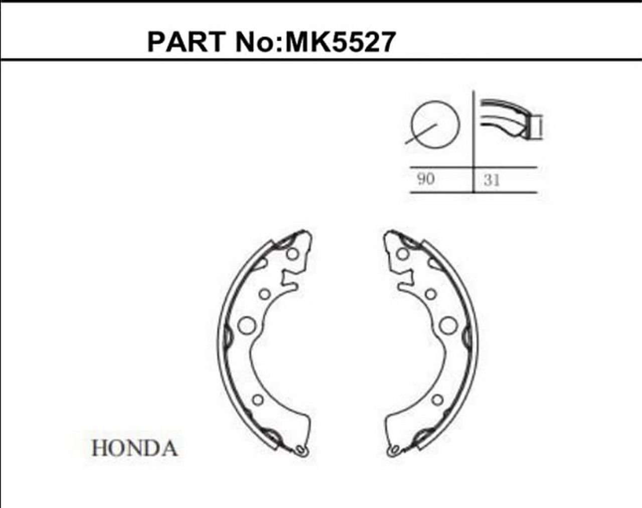 CIVIC 1988-1991 FREN BALATASI ARKA PABUÇLU
