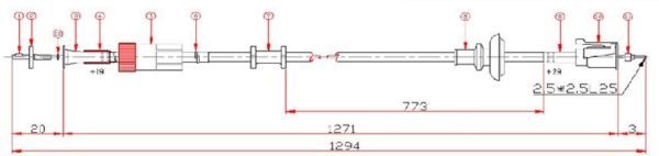 KILOMETRE TELI- HILUX-LN145 2WD 98-05