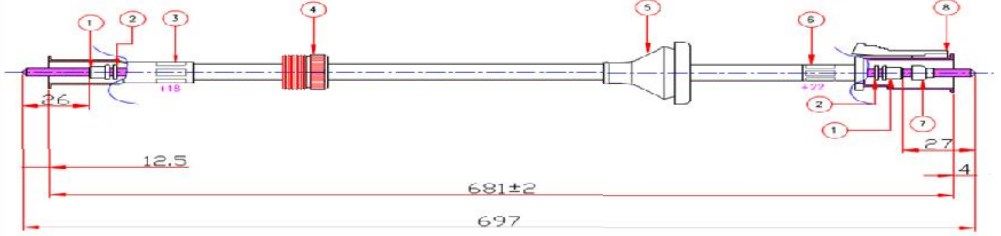 KILOMETRE TELI (KISA)- CANTER-304/444/449
