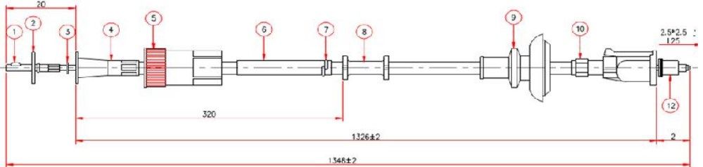 KILOMETRE TELI- HILUX-LN85 2WD 89-98