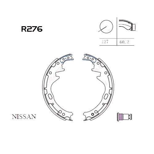 ARKA FREN BALATA (PABUC) - D21 4WD 90-97