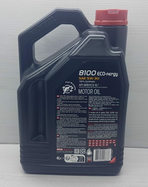 Yağ 5W30 4Lt Motul Eco-Nergy 8100