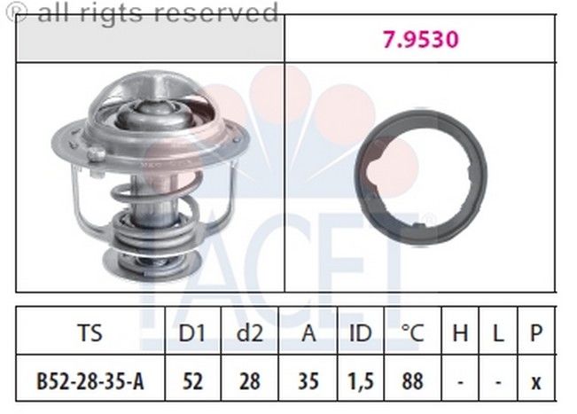 TERMOSTAT(52-88C)-JAZZ  02> (FACET)