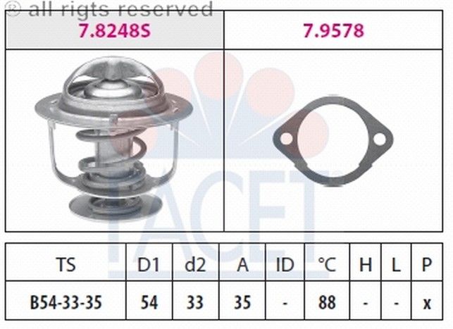 TERMOSTAT(54-88C)-ACCENT 95>00  (FACET)