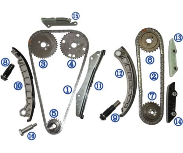 IVECO 3.0 2011- / CANTER FUSO EURO V MOTOR ZİNCİR TAKIMI (16 PARÇA)