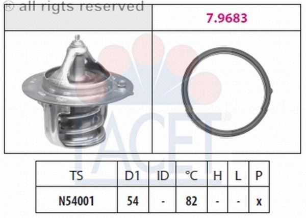 TERMOSTAT(54-82C)-I30/CEED/CERATO 1.4-1.6 08>  (FACET)