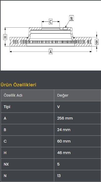 FREN DISKI ON (256-5)-LEGANZA  97-