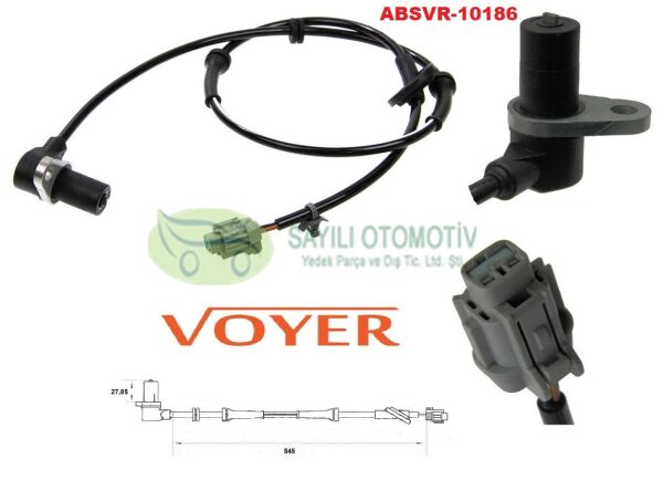 SENSOR ABS ALMERA 00-07 ON SAG