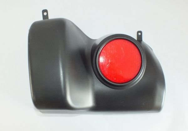 L200 CR 2006-2015 ARKA TAMPON UCU SOL REFLEKTÖRLÜ/SİYAH PÜTÜRSÜZ/PLA