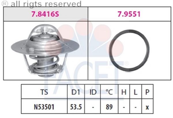 TERMOSTAT(54-89C)-CARISMA 1.9DID 00>  (FACET)