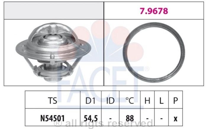 TERMOSTAT(55-88C)-MICRA-K12/NOTE 1.2-1.4  (FACET)