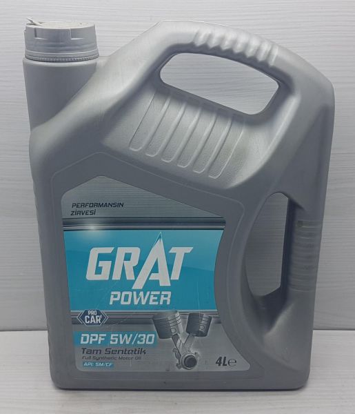 Yağ 5W30 4Lt grat Partiküllü