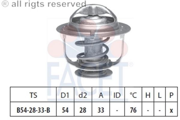 TERMOSTAT(54-76C)-PRIMERA-P11 2.0/TERRANO 2.4  (FACET)