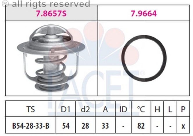 TERMOSTAT(54-82C)-TERRANO TD27  93>>  (FACET)