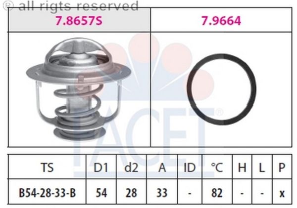 TERMOSTAT(54-82C)-TERRANO TD27  93>>  (FACET)