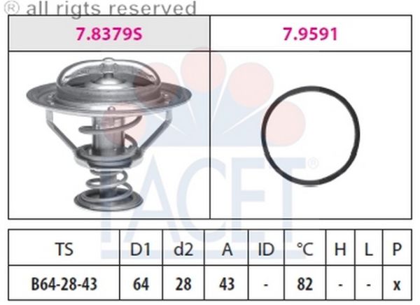 TERMOSTAT (64-82c)- NAVARA 2.5 DCI 05- / PATFINDER 2.5 05- / SKYSTAR PICKUP 02- / XTRAIL 2.2 DCI 01-06