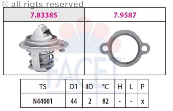 TERMOSTAT(44-82C)-ALTO 00>/SWIFT 1.3-1.6 90> (FACET)