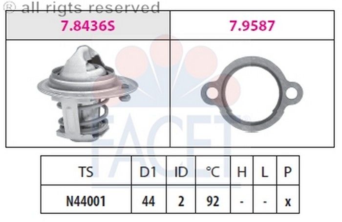 TERMOSTAT(44-92C)-SWIFT 1.3-1.61 90>01  (FACET)