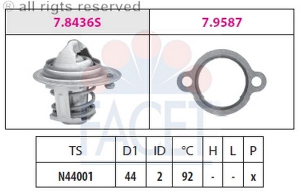 TERMOSTAT(44-92C)-SWIFT 1.3-1.61 90>01  (FACET)