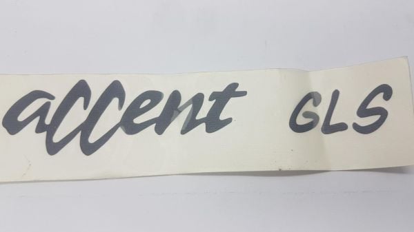 Yazı Accent gls Siyah Kağıt