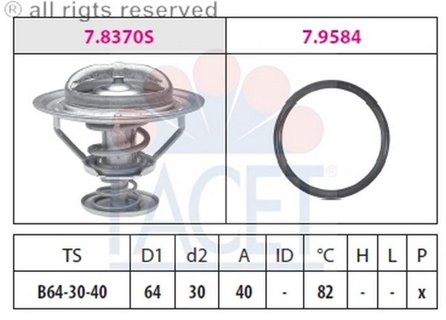 TERMOSTAT(64-82C)-LANDCRUSIER 98>>  (FACET)