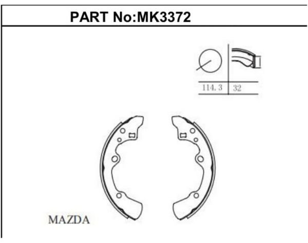 626 1988-1992 FREN BALATASI ARKA PABUÇLU