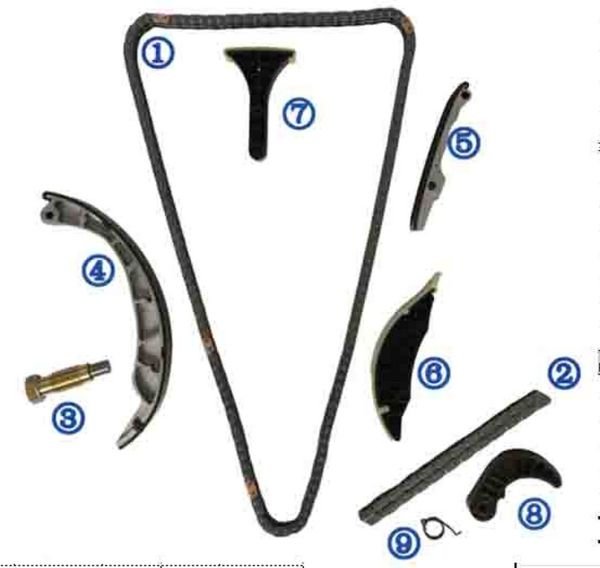 SSANGYONG ACTYON / KYRON 2.0 MOTOR ZİNCİR TAKIMI (8 PARÇA) 08-11