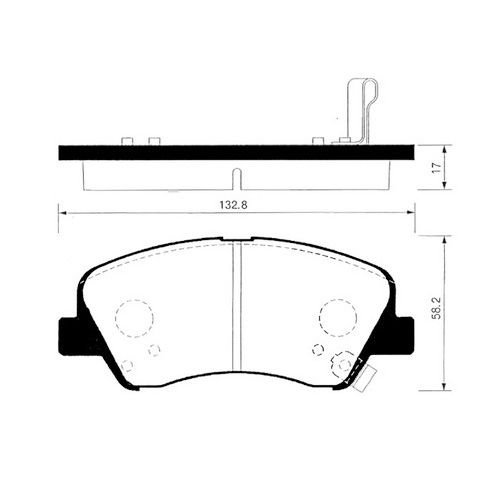 ON FREN BALATA - ACCENT-BLUE 10- / I20 15-19 / RIO 17- / I20 20- / STONIC 17-