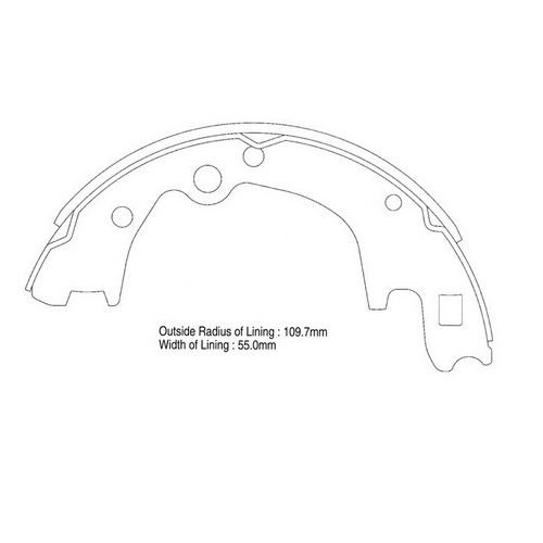 ARKA FREN BALATA (PABUC) - BONGO 2.7 97-03 / BONGO 2.9 10-