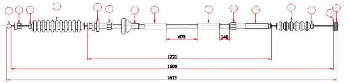 GAZ TELI- CANTER-304/444/449  (MB390955)
