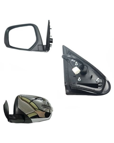 AYNA DİKİZ L200 15-18 LH (ELEKTRİKLİ/KATLANIR/  SİNYALLİ/KROM/7 FİŞLİ)