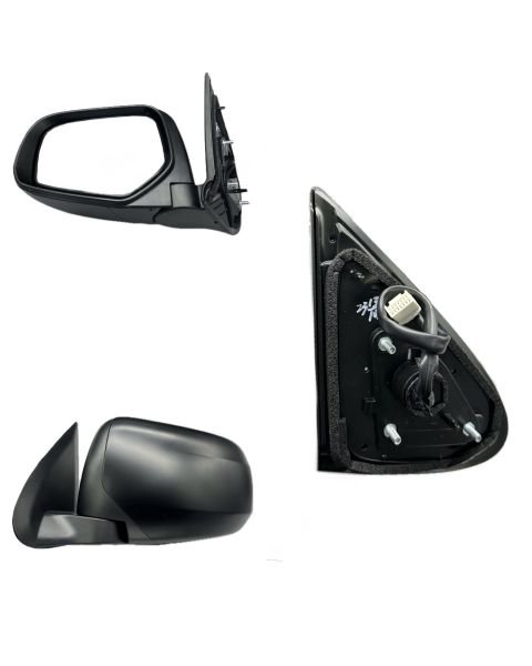 AYNA DİKİZ L200 15-18 LH (ELEKTRİKLİ/KATLANIR/  SİYAH/5 FİŞLİ)