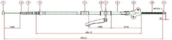 ARKA EL FREN TELI SOL- HILUX-LN85 94-97