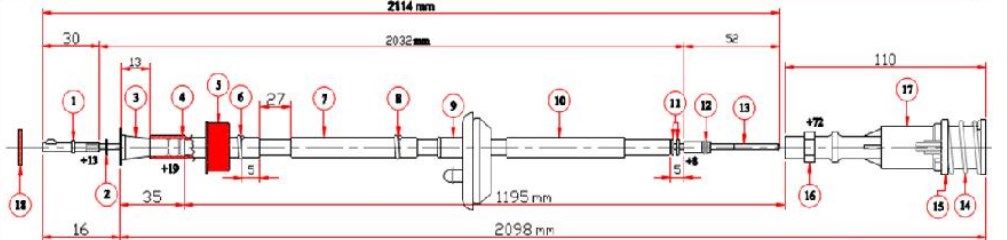 KILOMETRE TELI- L200 4WD 98-06