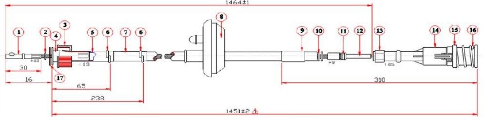 KILOMETRE TELI- L200 2WD 98-06 (TURBOSUZ)