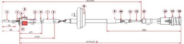 KILOMETRE TELI- L200 2WD 98-06 (TURBOSUZ)