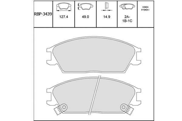ON FREN BALATA - ACCENT 95-05 / EXCEL 88-95 / GETZ 02-