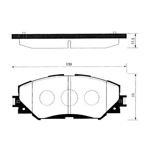 ON FREN BALATA - COROLLA 1.6 (BENZ) 07-13/AURIS 1.6 07-12