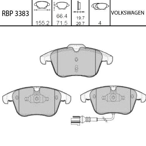 ON FREN BALATA - TIGUAN 07-15 / Q3 2011-