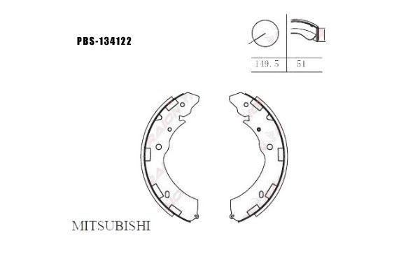 ARKA FREN BALATA (PABUC) - L200 07- / D-MAX 12- / L200 SU 15-
