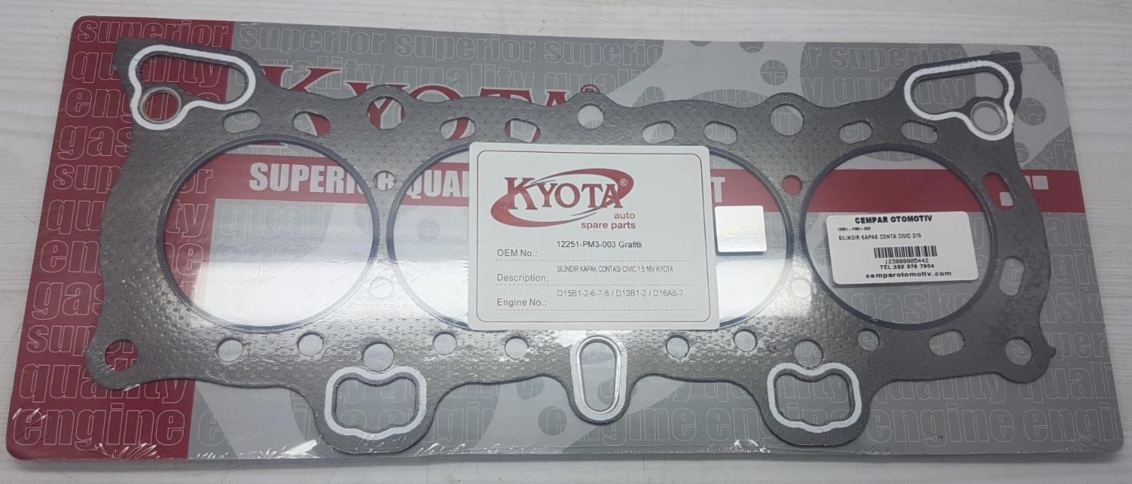 Silindir Kapak Conta Civic D15