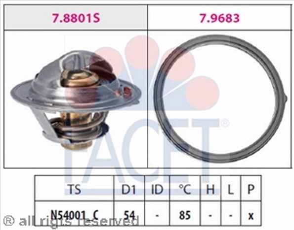 TERMOSTAT (54-85 CONTALI)- ACCENT-ERA/I30/CEED/I20/VENGA/SOUL/RIO/MATRIX  (DIZEL)