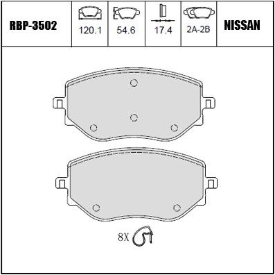 ON FREN BALATA - MICRA K14 18- / CLIO V 19-