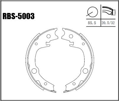 EL FREN BALATA - AVENSIS 03-08 / VERSO 01-04 / ALIA 08-