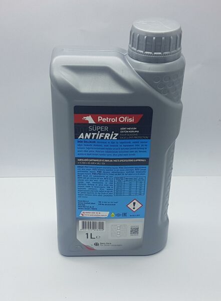 Antifiriz Mavi 1Lt P.Ofisi
