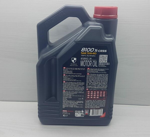 Yağ 5W40 4Lt Motul X-Cess