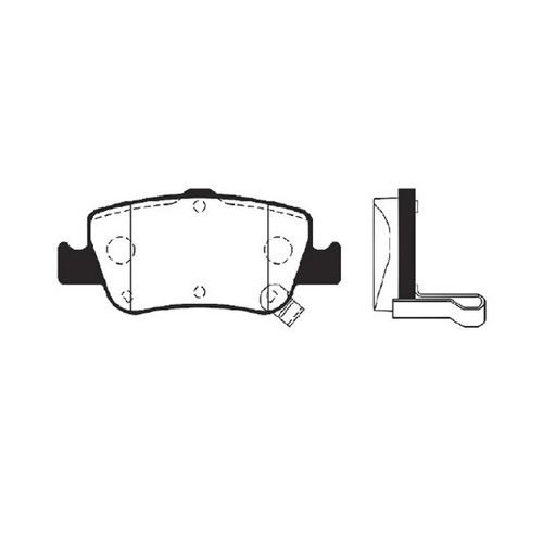 ARKA FREN BALATA - COROLLA 1.4 D4D (DIZEL) 06-18 / AURIS 1.4 D4D 06-18
