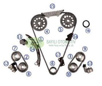 ZINCIR SETI MAXIMA 95- 2.0 3.0 (18 PARCA)