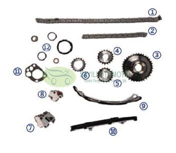 ZINCIR SETI TERRANO 2.4 KA24 16V (CIFT EKSANTRIK)